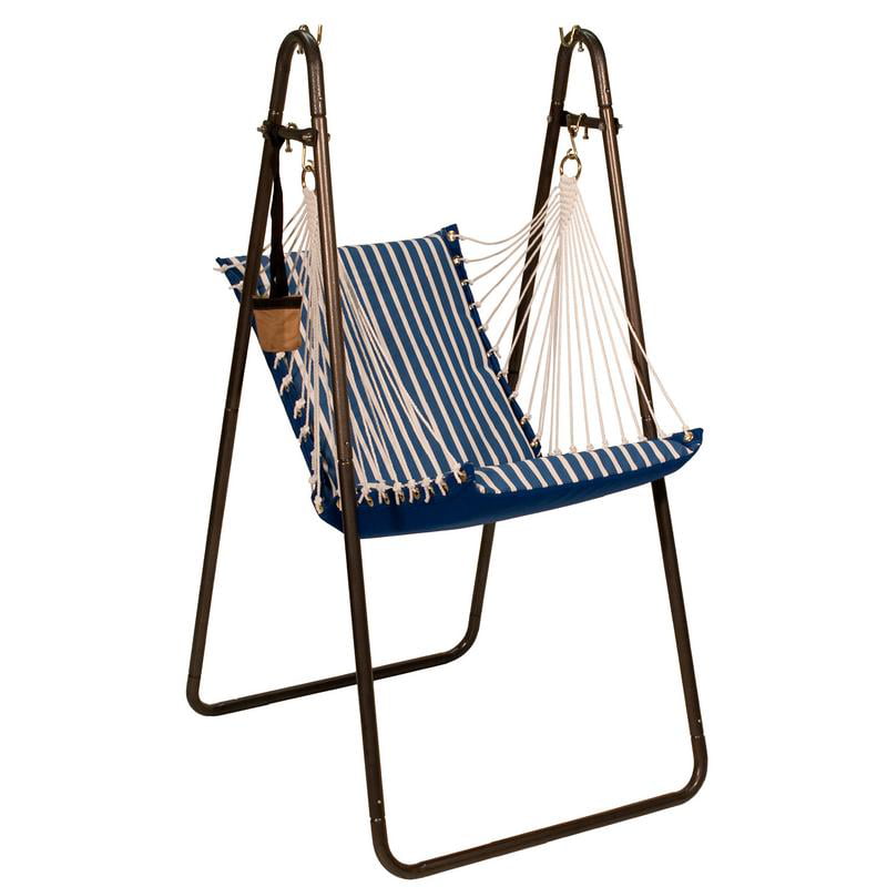 Sunbrella Hanging Chair with Stand Set - Regatta
