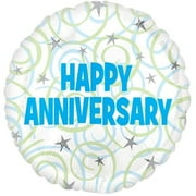 Loftus International A3-2780 18 in. Happy Anniversary Swirls VLP HX Party Balloon