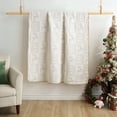 thumbnail image 2 of Greenland Home Woven Matelassé Reindeer Games Holiday Reversible Throw Blanket, 50" x 60", 2 of 7