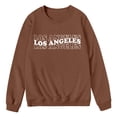 thumbnail image 4 of Bmisegm Sweat à Capuche Décontracté pour Femmes Automne et Hiver, Couleur Unie, Col Rond, Imprimé Amusant, Manches Longues, Marron m, 4 of 4