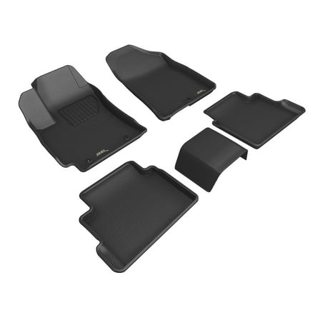 3D Maxpider 2024-2025 Fits Hyundai Kona Kagu Black 1st 2nd Row Floor Mat L1HY15301509