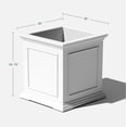 thumbnail image 2 of Veradek Brixton Cube 20 Pouces Jardinière Blanche Blanche, 2 of 9