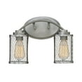 thumbnail image 2 of Akron 2 Light Bathroom Vanity Fixture with Metal Mesh Shades Rubbed Bronze Bronze Oil Rubbed, 2 of 2