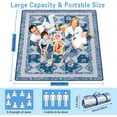 thumbnail image 3 of Extra Large Picnic Blankets Waterproof Foldable (80 "x 80") Beach Blanket Waterproof Sandproof,3-Layer Thicking Mat Outdoor Packable Camping Blanket, 3 of 5