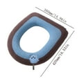 thumbnail image 3 of ZSBCMY Warm and Cushioned Toilet Seat Cover, Soft Polyester Toilet Seat Cushion, Breathable and Washable Toilet Seat Protector, Eco-Friendly Toilet Seat Accessory for Year-Round Comfort, 3 of 3
