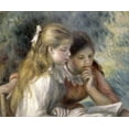 thumbnail image 2 of Renoir, Pierre-Auguste 14x12 Black Ornate Wood Framed with Double Matting Museum Art Print Titled - La Lecture, 2 of 4