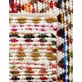 thumbnail image 7 of Unique Loom Braided Chindi Collection Area Rug - Trellis (4' 1" x 6' 1" Rectangle Multi/Beige), 7 of 7