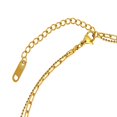 thumbnail image 3 of Gargantilla Carita Feliz Horoz 45cm Acero Inoxidable Tono Dorado WH20, 3 of 5