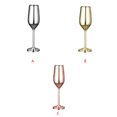 thumbnail image 3 of Inteprter Joan's Kitchen Copa de vino Copa de champán de acero inoxidable Hogar Cocina Bar Suministros para fiestas Barra de herramientas Chapado en oro, 3 of 6