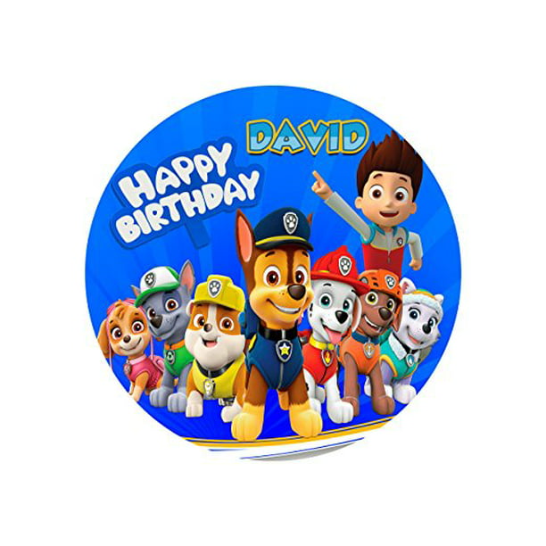 Patrol, Marshall, Rocky, Chase, Ryder, Skye, Alex Edible Cake Image Personalized Topper Icing Sugar Paper 8" Round Circle - Walmart.com