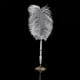 thumbnail image 4 of Ostrich Feather Wedding Guestbook Reception Pen Set With Gold/Sliver Holder ( Color : Gold ) Decoración Hogareña Fugacal NO, 4 of 5