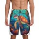 thumbnail image 1 of Fotbe Sea Turtle in Coral Pantalones Cortos de Pijama para Hombre, Ropa de Dormir, Pantalones de Pijama Cortos para Hombre-Medium, 1 of 6