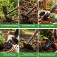 thumbnail image 3 of RELOIVE 5 Piece Garden Tool Set, Stainless Steel Gardening Tools with Anti-Slip Handles,Outdoor Hand Tools,Perfect for Planting, Weeding & Digging,Ideal Holiday Gift for Gardeners, 3 of 8