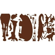 Animal Silhouettes MegaPack Peel & Stick Wall Decals - Brown