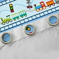 thumbnail image 4 of Castle Fairy Cartoon Train Black Out Curtains for Preppy Kids Children,Steam Engine Railway Railroad Curtains Pack of 2 (42x63 Each),Railway Transportation Theme Bedroom Curtains, 4 of 6