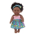 thumbnail image 1 of Black Doll Rebirth Doll Afro Black Baby 30cm African Doll Maternal And Child Toy Appease Simulation Doll zhangyuxiang LED, 1 of 2