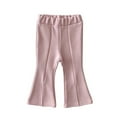 thumbnail image 4 of MAIHAN Girls Korean Style Flared Pants,Front Slit Casual Trousers Autumn Fashion for Toddlers Kids(Pink,1-2 Years), 4 of 4