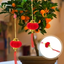 WRITWAA 30pcs Festival Lantern Red Chinese New Year Yard Decor