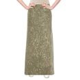 thumbnail image 5 of Women's Stretch Knit Acid Wash Panel Maxi A-Line Skirt, 5 of 5