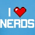 thumbnail image 3 of CafePress - I Heart Nerds Women's Classic T Shirt - Women's Traditional Fit Dark T-Shirt, 3 of 4