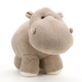 thumbnail image 3 of Peluche de elefante hipopótamo de imitación para niños, regalo de decoración, hipopótamo beige, 40 x 25 cm, 3 of 8
