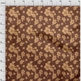 thumbnail image 3 of oneOone Cotton Silk Brown Fabric Artistic Flower Sewing Craft Projects Fabric Prints By Yard 42 Inch Wide, 3 of 4