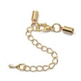 thumbnail image 1 of Collar de Correa de material cuero perfecl 12 Piezas Cadena de extensión de Cola de Broche de Langosta de Oro 62 Mm, 1 of 2