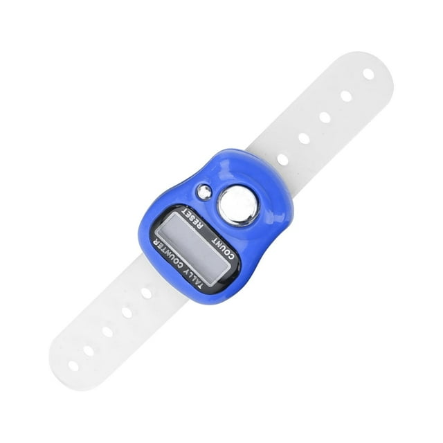 Hand Counter, Fast Response Fixable Resettable Finger Counter With Silicone Belt For Walking For Counting
