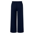 thumbnail image 4 of NIEWTR Baggy Parachute Pants for Girls Wide Leg Cargo Pants Y2k with Pockets Boyfriend Harajuku Streetwear Cargo Sweatpants,10-11 Years,Navy, 4 of 6