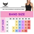 thumbnail image 5 of nine bull Sports Bras for Women Cross Back Padded Sports Bra Medium Support Workout Running Yoga Bra with Removable Cups, 5 of 5