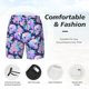 thumbnail image 3 of Balery pinkk flower crystal Skull Bañador para hombre, shorts de playa de secado rápido con entrepierna y forro de compresión-3X-Large, 3 of 6