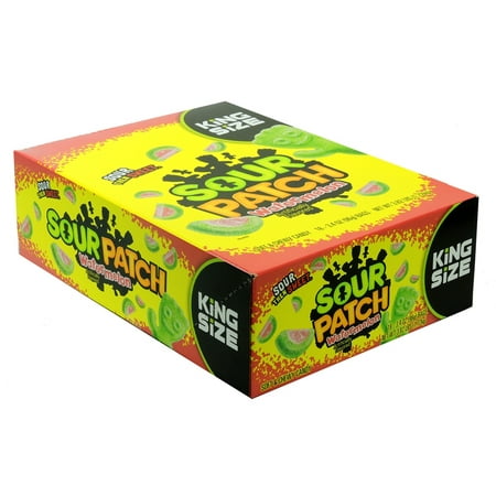 Sour Patch Kids, King Size Watermelon Soft and Chewy Candy, 18 Ct, 3.4 Oz