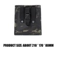 thumbnail image 3 of Bolsa Edc Bolsa Bolsa de basura EDC 600D de nailon para caza y senderismo (camuflaje negro), 3 of 7