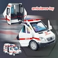thumbnail image 2 of Wmool Ambulance Vehicles Car Model Car Toy For Kids, Silation and \ч тъ Sod, 2 of 8