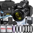 thumbnail image 1 of Nikon COOLPIX P950 Digital Camera with 2 Pieces 64GB Memory Card + Case + Filter Kit + Flash + ZeeTech Professional Bundle, 1 of 8
