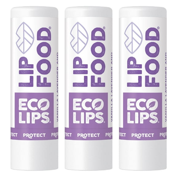 Eco Lips Lip Food Moisturizing Lip Balm, Vanilla Lavender
