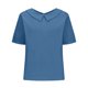 thumbnail image 4 of Mujeres de Verano Tops Suelto Ajuste Sólido de Lino Solapa Muñeca Cuello, Linda Camisa Casual para las Vacaciones en la Playa, 4 of 6