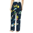 thumbnail image 3 of Haiem Funny Spaceships Women's Pajama Pants Ultra Lightweight Pjs Bottoms Sleepwear Bottom Pants With Pocket Drawstring-X-Large, 3 of 9