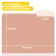 thumbnail image 3 of SUNEE File Folders, 30 Pack Manilla Folders 8.5 x 11, Colored File Folders Home Office School Supplies for Documents Files Paper,6 Pastel Colors, 3 of 7