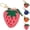 strawberry*1pcs, variant on Peach Fruit Charm Coin Purse, Strawberry Coin Purse, Waterproof Leather Fruit Bag Charm Bag Keychain, Pu Cute Keychain Mini Pouch for Ai-rtag Wallet Gift for Girl Women (blueberry*1pcs)