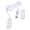 White, variant on HannLk Keypad Macro Programming Key USB Connection Keyboard with Braille Design
