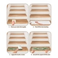 thumbnail image 5 of Stair Treads for Wooden Steps, Green Boho Peel and Stick Stair Treads with Adhesive, Farmhouse Tribal Vintage Tribal Texture Non Slip Indoor Stairs Runner Rugs Mats for Elders Dogs 8"x30"7PCS, 5 of 7