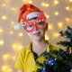 thumbnail image 4 of Festival Party Dress Up Sparkling Santa Claus Eyeframe Christmas Photo Accessories, Santa Claus Eyeframe, Christmas Party Decor, Festive Holiday Photo Prop, Glittery Frame, Foldable Design,, 4 of 9