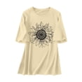 thumbnail image 4 of Zylarhe Womens Summer Tops Oversized Sunflower Graphic T Shirt for Women Casual Loose Fit Trendy Summer Tee Inspirational Floral Tops, 4 of 4
