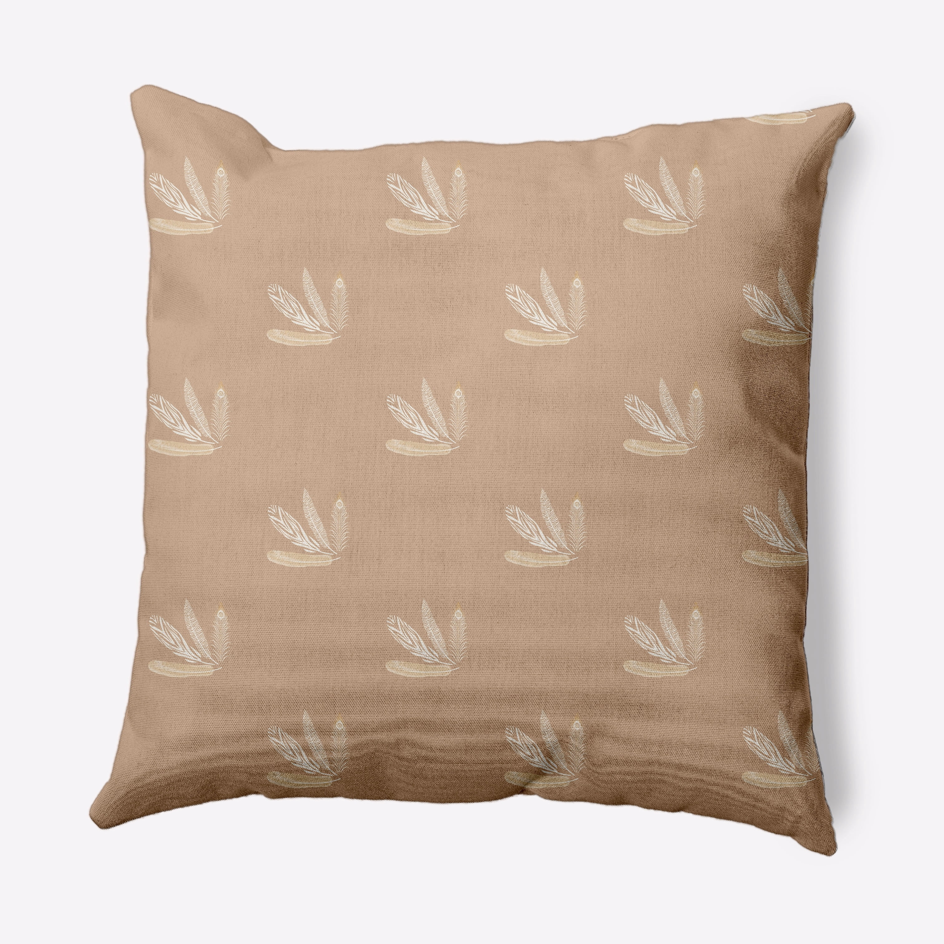 20" x 20" Simply Daisy Feather Pattern Decorative Throw Pillow