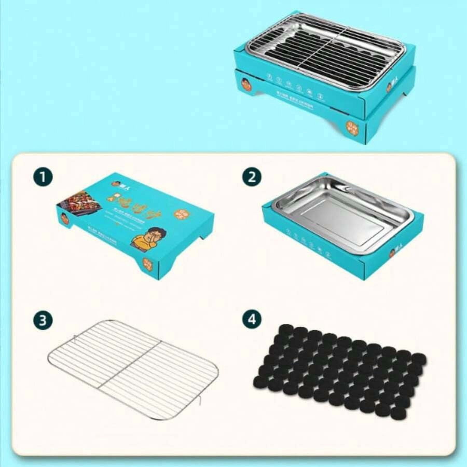 Disposable Charcoal Grill, Portable, Easy To Light, Perfect For Camping, An Essential Item For Summer Barbecues.