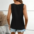 thumbnail image 3 of Cotton Linen Vest Tops Women Summer Loose V-Neck Tank Top Plain Camisoles Casual Lightweight Swing Sleeveless Tops Comfortable Cami Basic Tees Shirts, 3 of 6