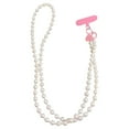 thumbnail image 2 of Llavero bonito para el móvil, pulsera para el móvil, cordón para el móvil, cordón cruzado con perlas para el móvil, cordón universal para el móvil, bolsa de mano universal, cartera, llavero, 2 of 6
