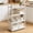 White, variant on Taicans 4-Tier Storage Rack on Wheels,Floor Standing Shelf Unit for Kitchen Bathroom Pantry,4 Silent Casters,Waterproof Plastic Rolling Organizer