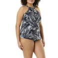 thumbnail image 5 of Women's Plus-Size Paradise Palm Highneck Tankini Top, 5 of 6